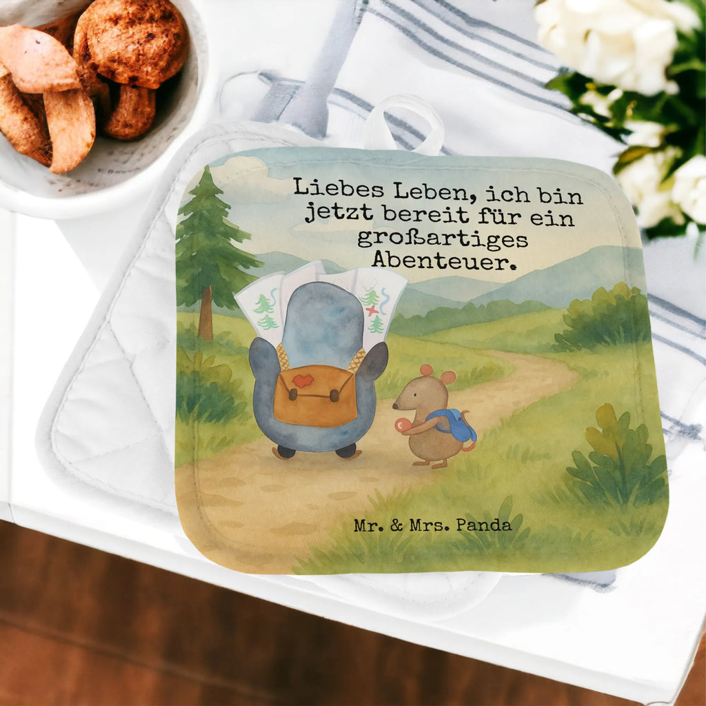 2-elementowy zestaw podkładek pod garnki Pingwin i Mysz Wędrowcy Design Topflappen 2er Set, Ofenhandschuh, Topflappen lustig, Topflappen Set, Schöne Topflappen, Topfhandschuhe, Topfhandschuh, Topflappenset, Topflappen, Ofenhandschuhe, Topflappen mit Spruch, Topfuntersetzer, Pinguin, Abenteurer, Pinguine, Roadtrip, Ausflug, wandern, Wanderlust, Abenteuer