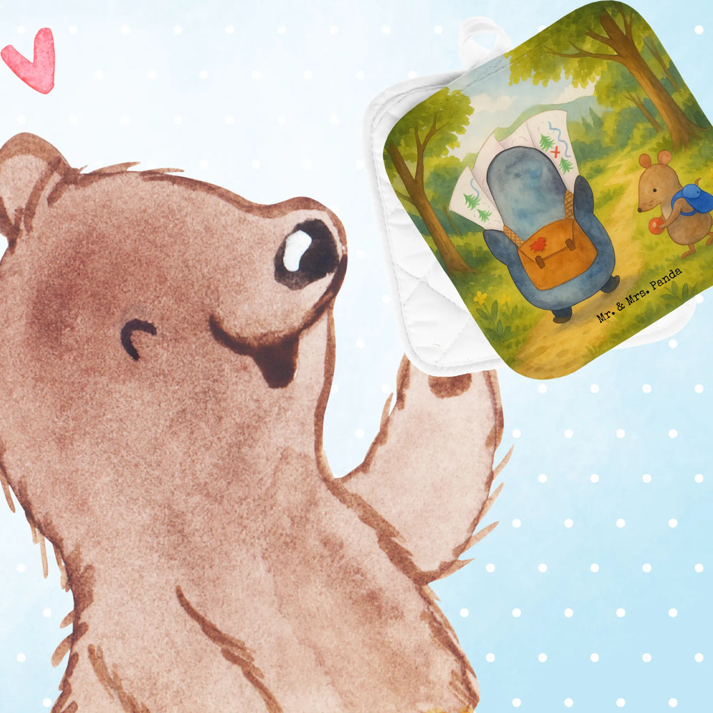 2-elementowy zestaw podkładek pod garnki Pingwin i Mysz Wędrowcy Design Topflappen 2er Set, Ofenhandschuh, Topflappen lustig, Topflappen Set, Schöne Topflappen, Topfhandschuhe, Topfhandschuh, Topflappenset, Topflappen, Ofenhandschuhe, Topflappen mit Spruch, Topfuntersetzer, Pinguin, Abenteurer, Pinguine, Roadtrip, Ausflug, wandern, Wanderlust, Abenteuer