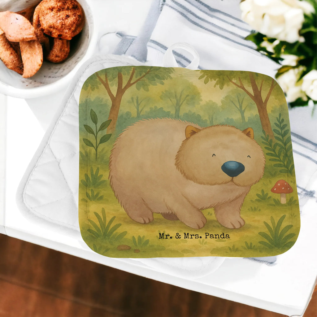 2er Set Topflappen  Wombat Design Topflappen, Topfuntersetzer, Ofenhandschuh, Topflappen Set, Topflappen lustig, Topflappen mit Spruch, Ofenhandschuhe, Topfhandschuhe, Topfhandschuh, Topflappenset, Topflappen 2er Set, Schöne Topflappen, Tiermotive, Gute Laune, lustige Sprüche, Tiere, Wombat, Das Leben ist schön, Motivation, Spruch, Australien