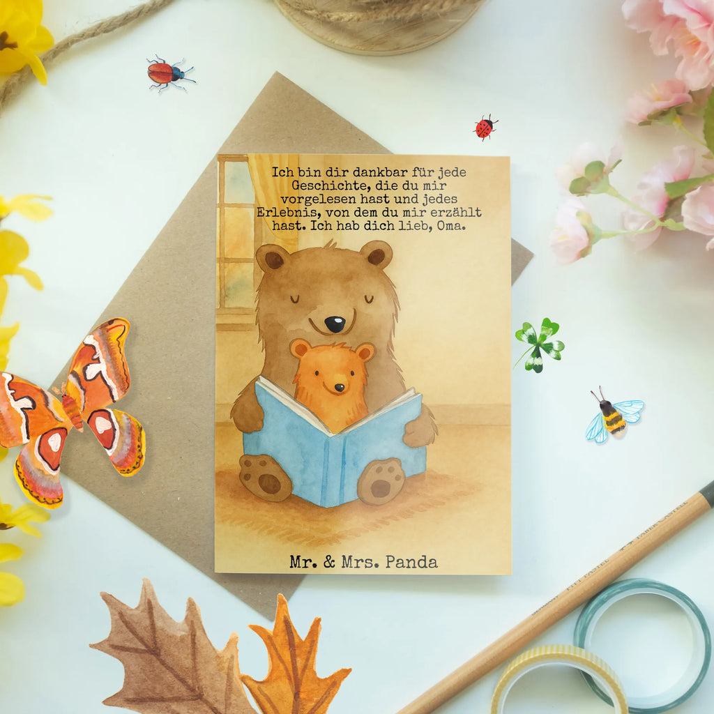 Greetings card bears A book Design Grußkarte, Klappkarte, Einladungskarte, Glückwunschkarte, Hochzeitskarte, Geburtstagskarte, Karte, Ansichtskarten, Familie, Vatertag, Muttertag, Bruder, Schwester, Mama, Papa, Oma, Opa, Omi, Großmutter, beste Oma, Lieblingsoma, Geschichtenerzähler