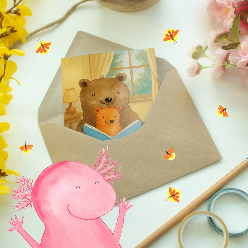 Greetings card bears A book Design Grußkarte, Klappkarte, Einladungskarte, Glückwunschkarte, Hochzeitskarte, Geburtstagskarte, Karte, Ansichtskarten, Familie, Vatertag, Muttertag, Bruder, Schwester, Mama, Papa, Oma, Opa, Omi, Großmutter, beste Oma, Lieblingsoma, Geschichtenerzähler