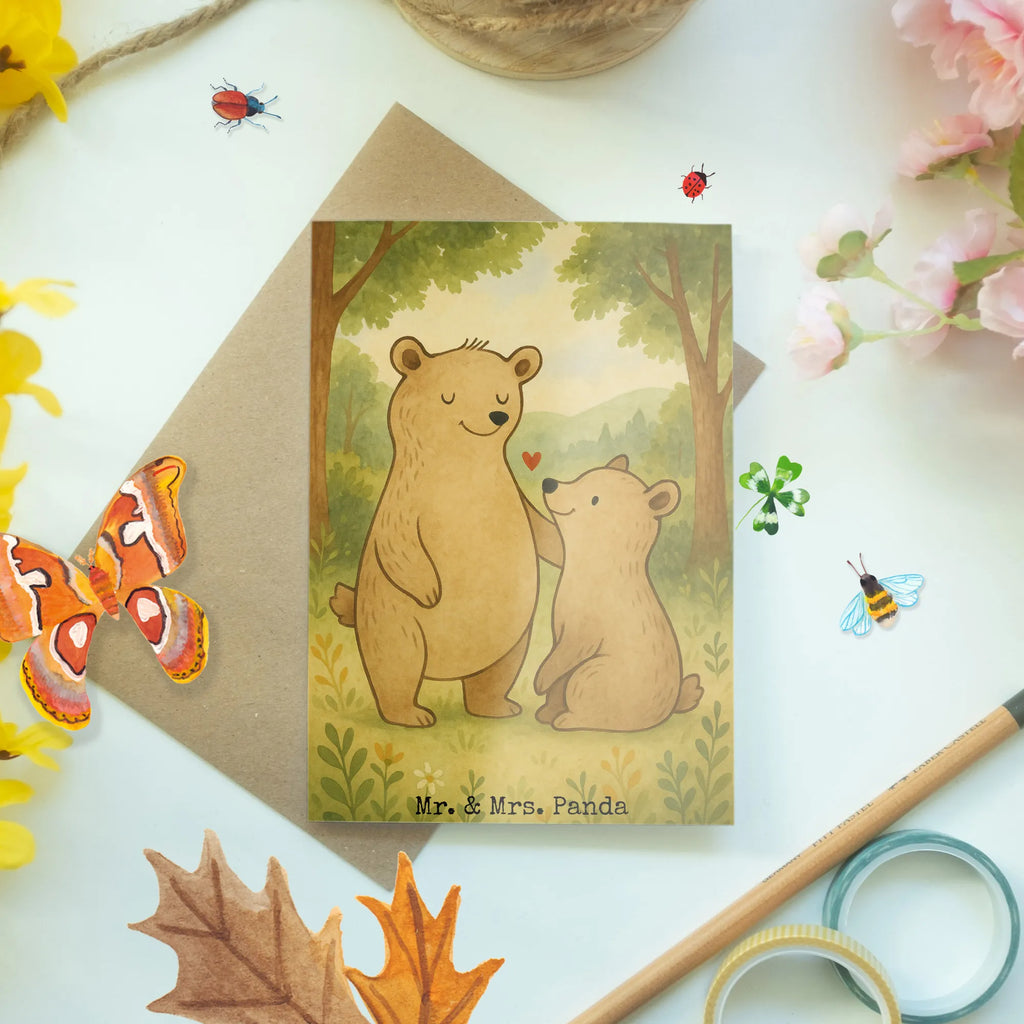Kartka okolicznościowa Niedźwiedź Starszy brat Design Grußkarte, Klappkarte, Einladungskarte, Glückwunschkarte, Hochzeitskarte, Geburtstagskarte, Karte, Ansichtskarten, Familie, Vatertag, Muttertag, Bruder, Schwester, Mama, Papa, Oma, Opa, Großer Bruder, Geschwister, bester Bruder, Brudi, Bär, Bären