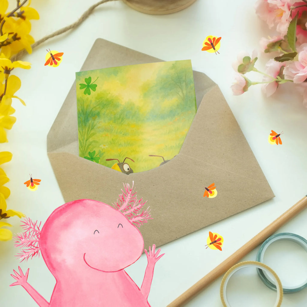 Greetings card bumblebees shamrock Design Grußkarte, Klappkarte, Einladungskarte, Glückwunschkarte, Hochzeitskarte, Geburtstagskarte, Karte, Ansichtskarten, Tiermotive, Gute Laune, lustige Sprüche, Tiere, Hummel, Biene, Spruch positiv, Biene Deko, Spruch schön, glücklich sein, glücklich werden, Spruch fröhlich