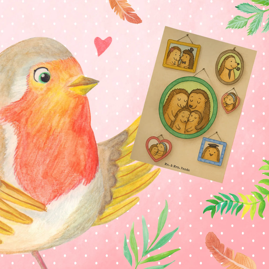 Greetings card Hedgehog family Design Klappkarte, Glückwunschkarte, Ansichtskarten, Grußkarte, Geburtstagskarte, Hochzeitskarte, Karte, Einladungskarte, Familie, Vatertag, Muttertag, Bruder, Schwester, Mama, Papa, Oma, Opa, Liebe, Igel, Zusammenhalt, Glück, Bilder