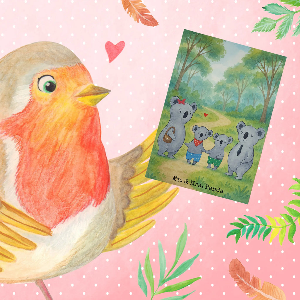 Greetings card Koala family with two kids Design Geburtstagskarte, Klappkarte, Hochzeitskarte, Karte, Einladungskarte, Grußkarte, Ansichtskarten, Glückwunschkarte, Familie, Vatertag, Muttertag, Bruder, Schwester, Mama, Papa, Oma, Opa, Familienleben, Koalabär, Familienzeit, Koalafamilie, Koala, Lieblingsfamilie, beste Familie