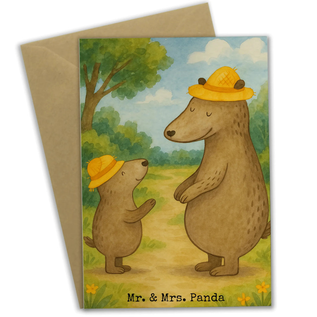 Greetings card Bears with hats Design Grußkarte, Klappkarte, Einladungskarte, Glückwunschkarte, Hochzeitskarte, Geburtstagskarte, Karte, Ansichtskarten, Familie, Vatertag, Muttertag, Bruder, Schwester, Mama, Papa, Oma, Opa, Bär, Bären, Vater, Papi, Paps, Dad, Daddy, Lieblingsmensch, Sohn, Söhne, Kind, Kinder, Vater-Sohn, Family, Vorbild