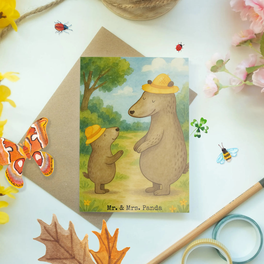 Greetings card Bears with hats Design Grußkarte, Klappkarte, Einladungskarte, Glückwunschkarte, Hochzeitskarte, Geburtstagskarte, Karte, Ansichtskarten, Familie, Vatertag, Muttertag, Bruder, Schwester, Mama, Papa, Oma, Opa, Bär, Bären, Vater, Papi, Paps, Dad, Daddy, Lieblingsmensch, Sohn, Söhne, Kind, Kinder, Vater-Sohn, Family, Vorbild