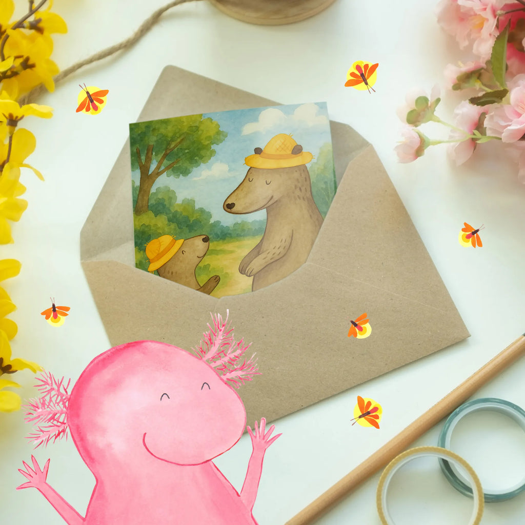 Greetings card Bears with hats Design Grußkarte, Klappkarte, Einladungskarte, Glückwunschkarte, Hochzeitskarte, Geburtstagskarte, Karte, Ansichtskarten, Familie, Vatertag, Muttertag, Bruder, Schwester, Mama, Papa, Oma, Opa, Bär, Bären, Vater, Papi, Paps, Dad, Daddy, Lieblingsmensch, Sohn, Söhne, Kind, Kinder, Vater-Sohn, Family, Vorbild