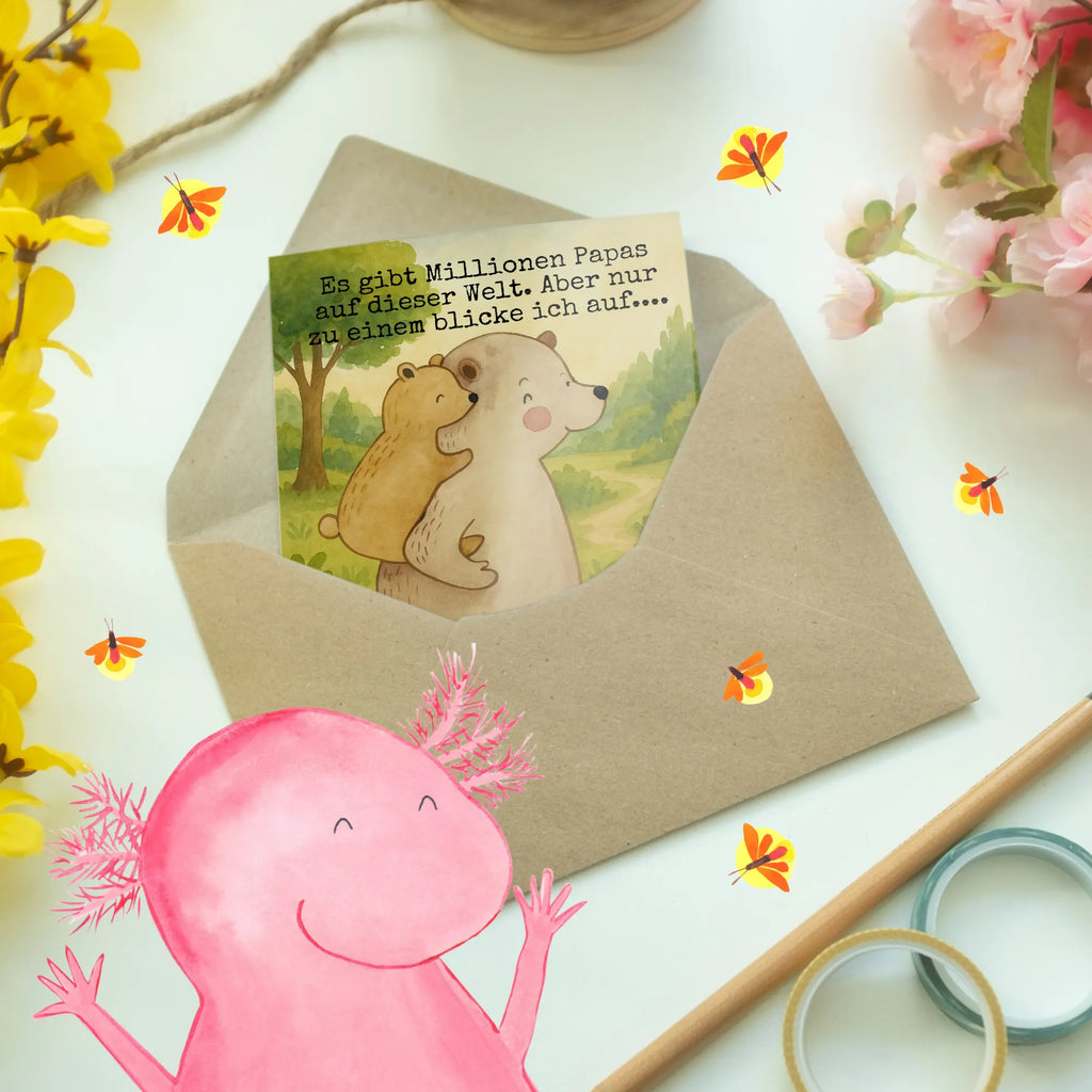 Greetings card Papa Bear Design Grußkarte, Ansichtskarten, Hochzeitskarte, Einladungskarte, Geburtstagskarte, Glückwunschkarte, Karte, Klappkarte, Familie, Vatertag, Muttertag, Bruder, Schwester, Mama, Papa, Oma, Opa, Geschenk, Geburtstag, Papi, Vati, Vater, Onkel