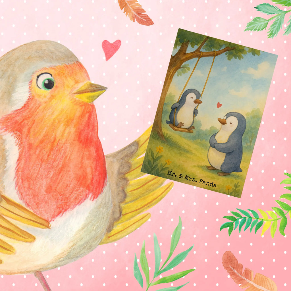 Greetings card Penguin and grandma swing  Design Grußkarte, Klappkarte, Einladungskarte, Glückwunschkarte, Hochzeitskarte, Geburtstagskarte, Karte, Ansichtskarten, Familie, Vatertag, Muttertag, Bruder, Schwester, Mama, Papa, Oma, Opa, beste Oma, Lieblingsoma, Geschenk für Oma, Omi, Großmutter