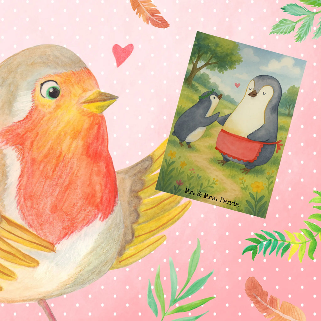 Greetings card Penguin with child Design Grußkarte, Klappkarte, Einladungskarte, Glückwunschkarte, Hochzeitskarte, Geburtstagskarte, Karte, Ansichtskarten, Familie, Vatertag, Muttertag, Bruder, Schwester, Mama, Papa, Oma, Opa, Geschenk, Mami, Mutti, Mutter, Geburststag