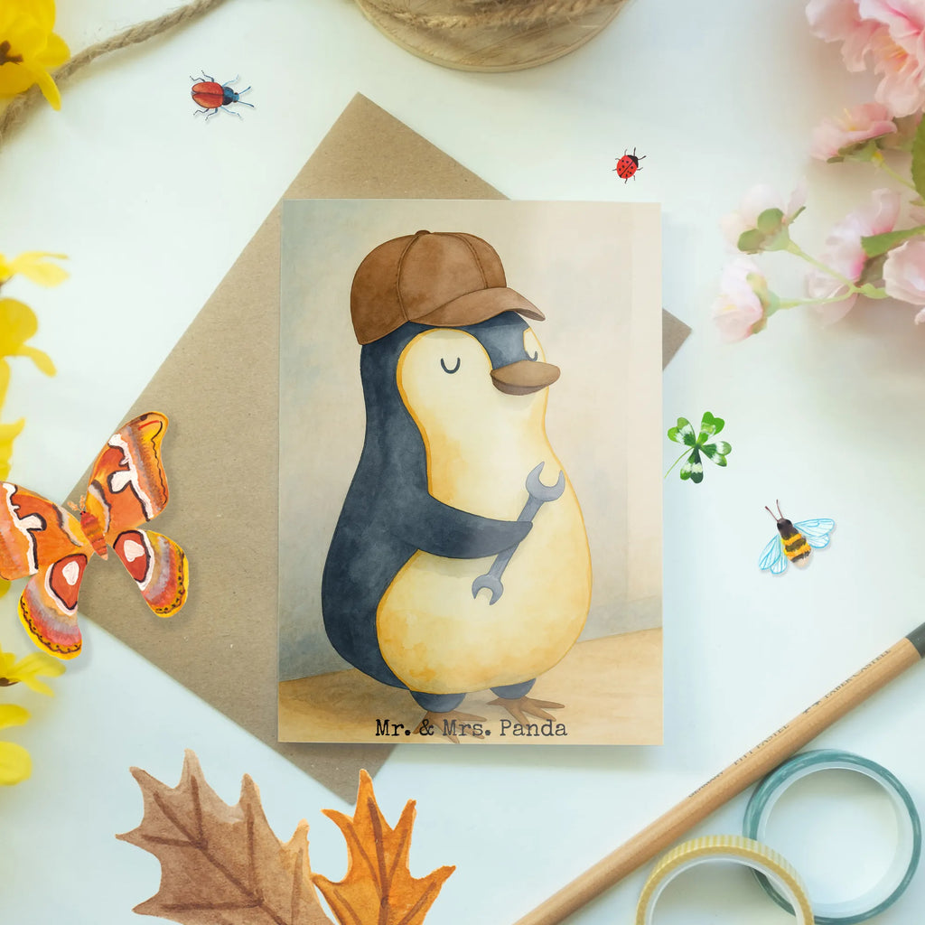 Kartka okolicznościowa Jeśli tata tego nie naprawi, to jesteśmy w dupie Design Grußkarte, Klappkarte, Einladungskarte, Glückwunschkarte, Hochzeitskarte, Geburtstagskarte, Karte, Ansichtskarten, Familie, Vatertag, Muttertag, Bruder, Schwester, Mama, Papa, Oma, Opa, Vater, Geschenk Papa, Bester Papa der Welt