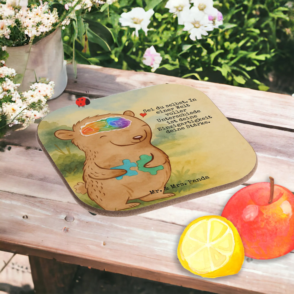 Podkładka niedźwiedź Autyzm Design Untersetzer, Bierdeckel, Glasuntersetzer, Untersetzer Gläser, Getränkeuntersetzer, Untersetzer aus Holz, Untersetzer für Gläser, Korkuntersetzer, Untersetzer Holz, Holzuntersetzer, Tassen Untersetzer, Untersetzer Design, Autismus, Entwicklungsstörungen, Autismus-Spektrum-Störungen, ASS, Asperger Autismus, Bär