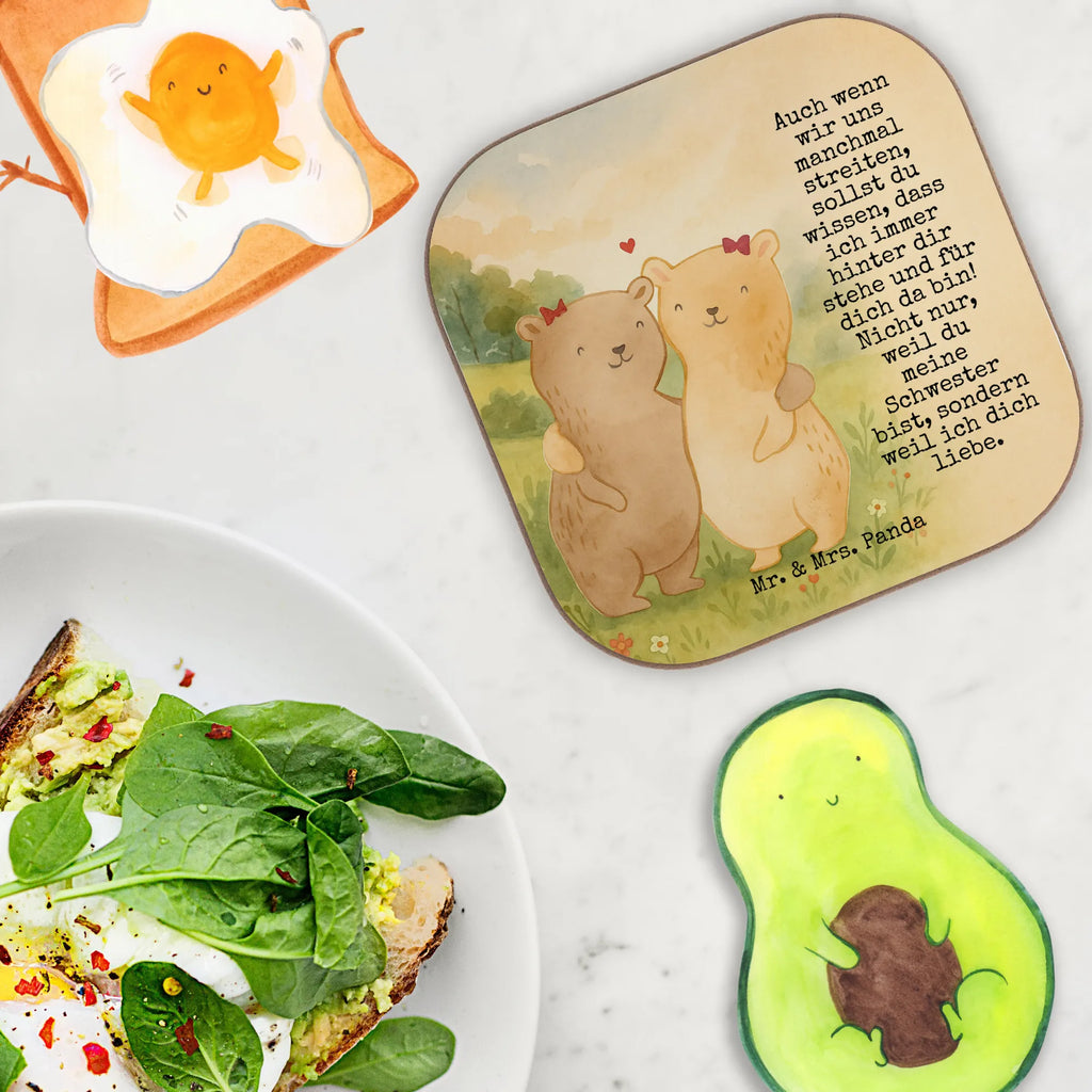 Square coaster bears sisters Design Untersetzer aus Holz, Bierdeckel, Untersetzer für Gläser, Untersetzer Design, Untersetzer Gläser, Getränkeuntersetzer, Tassen Untersetzer, Untersetzer Holz, Holzuntersetzer, Glasuntersetzer, Korkuntersetzer, Untersetzer, Familie, Vatertag, Muttertag, Bruder, Schwester, Mama, Papa, Oma, Opa