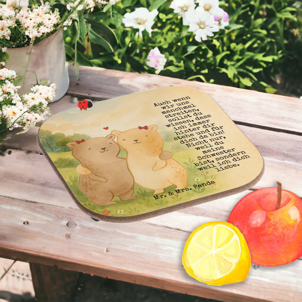 Square coaster bears sisters Design Untersetzer aus Holz, Bierdeckel, Untersetzer für Gläser, Untersetzer Design, Untersetzer Gläser, Getränkeuntersetzer, Tassen Untersetzer, Untersetzer Holz, Holzuntersetzer, Glasuntersetzer, Korkuntersetzer, Untersetzer, Familie, Vatertag, Muttertag, Bruder, Schwester, Mama, Papa, Oma, Opa