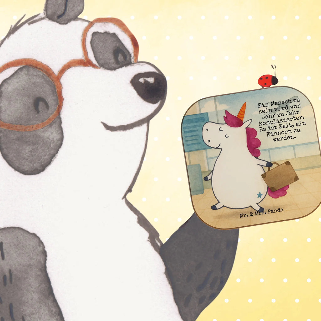 Square coaster unicorn Suitcase Design Untersetzer, Bierdeckel, Glasuntersetzer, Untersetzer Gläser, Getränkeuntersetzer, Untersetzer aus Holz, Untersetzer für Gläser, Korkuntersetzer, Untersetzer Holz, Holzuntersetzer, Tassen Untersetzer, Untersetzer Design, Einhorn, Einhörner, Einhorn Deko, Unicorn, unicorn, Koffer, Verreisen, Reise, Gepäck, Abenteuer, Erwachsen, Kind, albern, Spaß, lustig, witzig