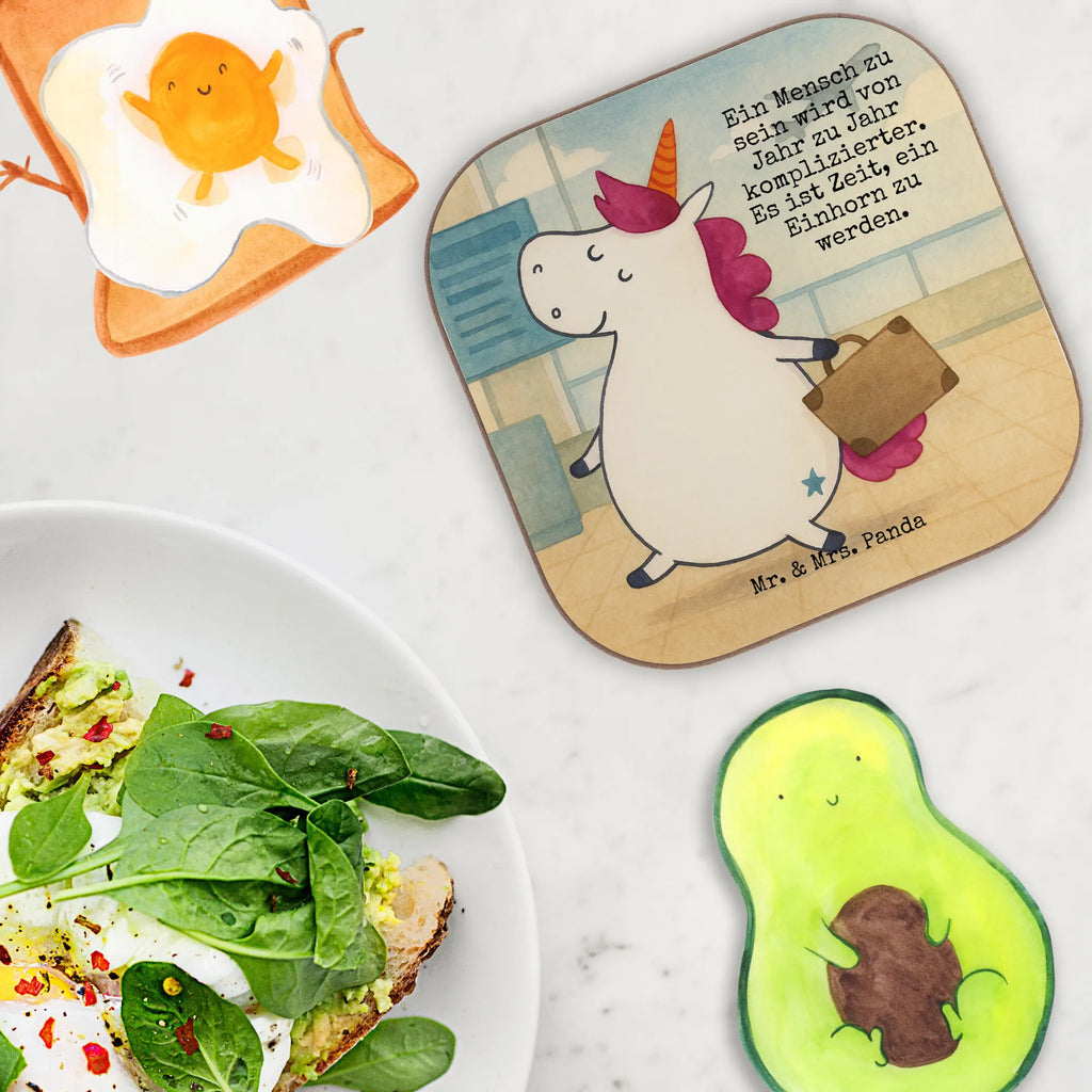 Square coaster unicorn Suitcase Design Untersetzer, Bierdeckel, Glasuntersetzer, Untersetzer Gläser, Getränkeuntersetzer, Untersetzer aus Holz, Untersetzer für Gläser, Korkuntersetzer, Untersetzer Holz, Holzuntersetzer, Tassen Untersetzer, Untersetzer Design, Einhorn, Einhörner, Einhorn Deko, Unicorn, unicorn, Koffer, Verreisen, Reise, Gepäck, Abenteuer, Erwachsen, Kind, albern, Spaß, lustig, witzig