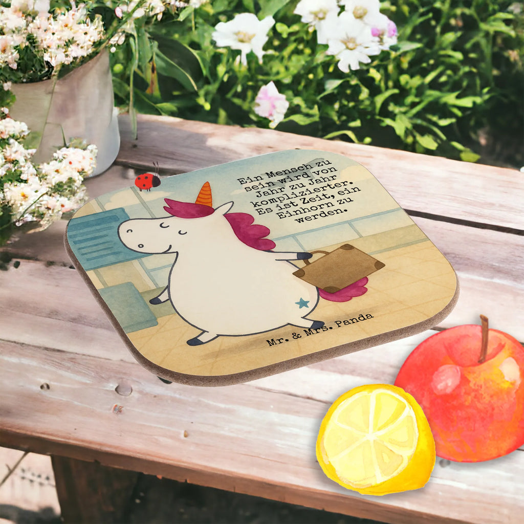 Square coaster unicorn Suitcase Design Untersetzer, Bierdeckel, Glasuntersetzer, Untersetzer Gläser, Getränkeuntersetzer, Untersetzer aus Holz, Untersetzer für Gläser, Korkuntersetzer, Untersetzer Holz, Holzuntersetzer, Tassen Untersetzer, Untersetzer Design, Einhorn, Einhörner, Einhorn Deko, Unicorn, unicorn, Koffer, Verreisen, Reise, Gepäck, Abenteuer, Erwachsen, Kind, albern, Spaß, lustig, witzig