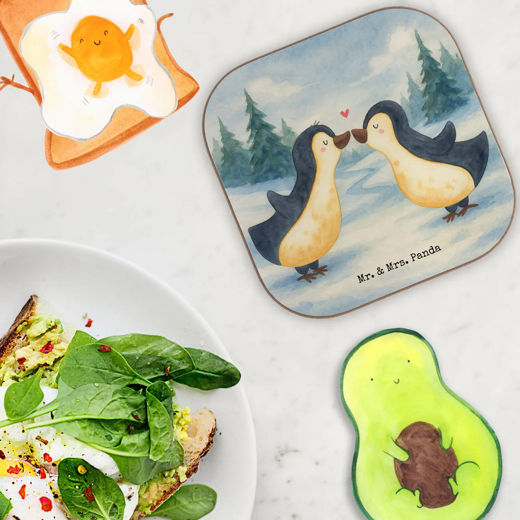 Square coaster penguins kiss Design Untersetzer, Bierdeckel, Glasuntersetzer, Untersetzer Gläser, Getränkeuntersetzer, Untersetzer aus Holz, Untersetzer für Gläser, Korkuntersetzer, Untersetzer Holz, Holzuntersetzer, Tassen Untersetzer, Untersetzer Design, Liebe, Partner, Freund, Freundin, Ehemann, Ehefrau, Heiraten, Verlobung, Heiratsantrag, Liebesgeschenk, Jahrestag, Hocheitstag, Valentinstag, Geschenk für Frauen, Hochzeitstag, Mitbringsel, Geschenk für Freundin, Geschenk für Partner, Liebesbeweis, für Männer, für Ehemann