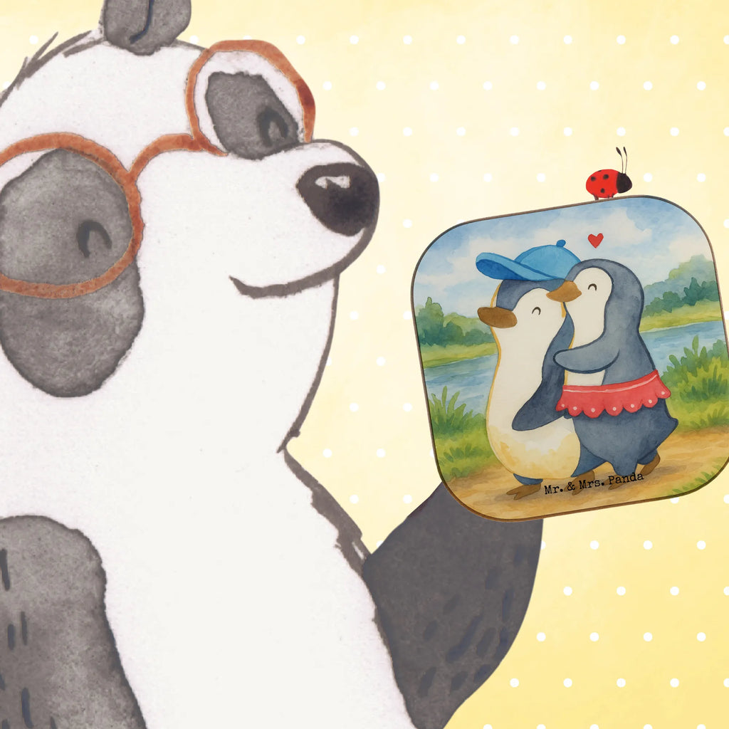 Square coaster Penguin little sister Design Untersetzer Gläser, Tassen Untersetzer, Bierdeckel, Korkuntersetzer, Glasuntersetzer, Untersetzer für Gläser, Untersetzer, Untersetzer Design, Untersetzer Holz, Untersetzer aus Holz, Holzuntersetzer, Getränkeuntersetzer, Familie, Vatertag, Muttertag, Bruder, Schwester, Mama, Papa, Oma, Opa