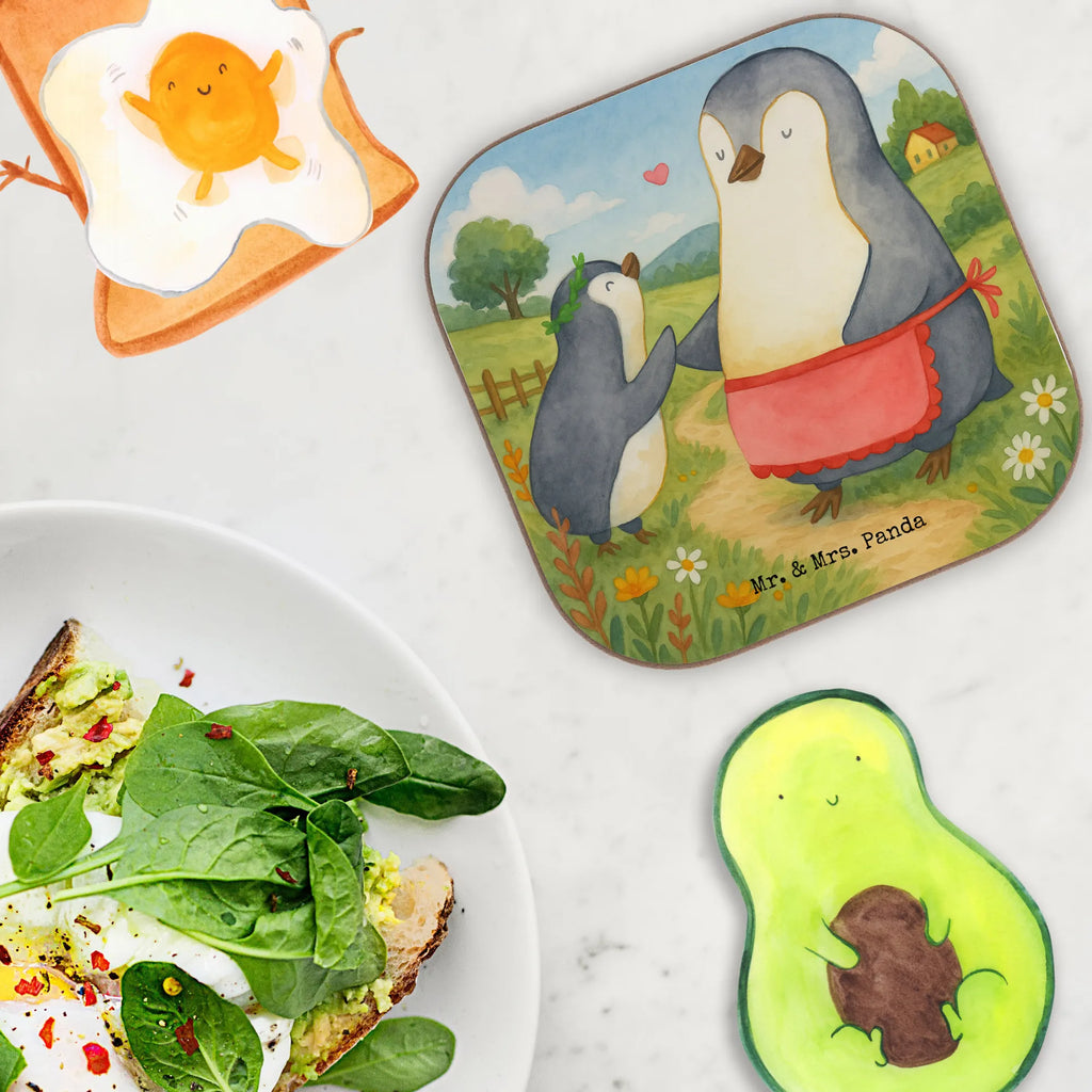 Square coaster Penguin with child Design Untersetzer, Untersetzer Design, Korkuntersetzer, Glasuntersetzer, Untersetzer aus Holz, Holzuntersetzer, Untersetzer Gläser, Untersetzer für Gläser, Bierdeckel, Untersetzer Holz, Getränkeuntersetzer, Tassen Untersetzer, Familie, Vatertag, Muttertag, Bruder, Schwester, Mama, Papa, Oma, Opa, Mami, Geburststag, Geschenk, Mutti, Mutter