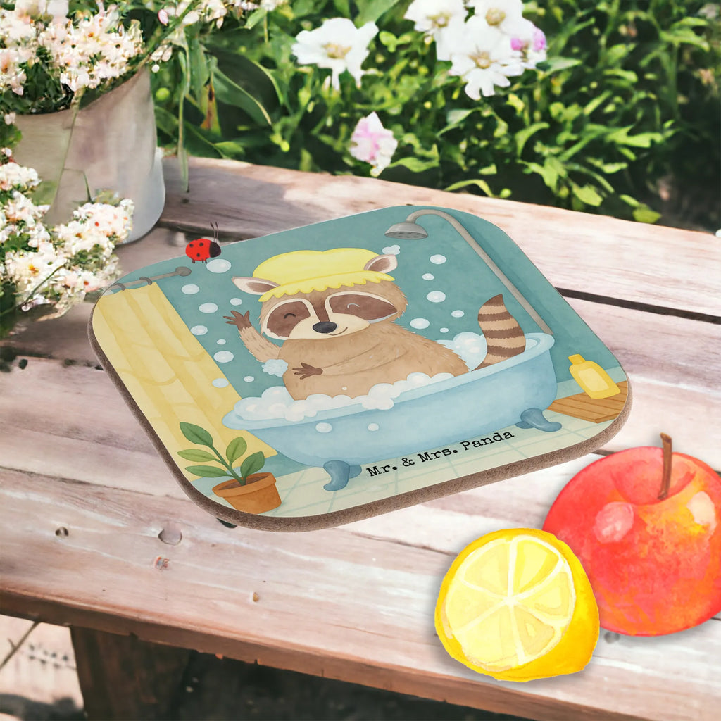 Square coaster Raccoon Design Untersetzer, Bierdeckel, Glasuntersetzer, Untersetzer Gläser, Getränkeuntersetzer, Untersetzer aus Holz, Untersetzer für Gläser, Korkuntersetzer, Untersetzer Holz, Holzuntersetzer, Tassen Untersetzer, Untersetzer Design, Tiermotive, Gute Laune, lustige Sprüche, Tiere, Waschbär, Tagträumen, Plan, Fröhlich, waschen, Seifenblasen