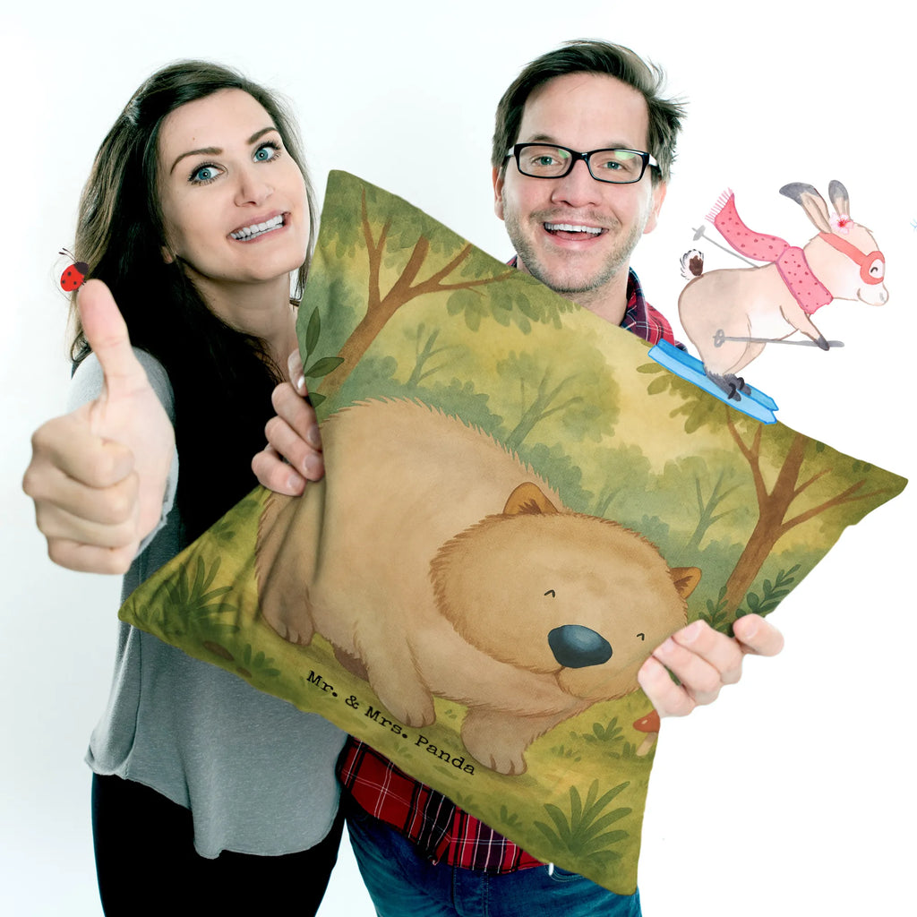 Cushion Wombat Design Sofakissen, Kissenhülle 40x40, Dekokissen 40x40, Kissen 40x40, Kissenbezüge, Dekokissen Sofa, Kissenbezug 40x40, Kopfkissen, Kissen, Couchkissen, Sofakissen 40x40, sofakissen, Zierkissen, Kopfkissen 40x40, Dekokissen, sitzkissen, Kissenhülle, Kissen 40x40 Waschbar, Motivkissen, Tiermotive, Gute Laune, lustige Sprüche, Tiere, Das Leben ist schön, Motivation, Spruch, Wombat, Australien