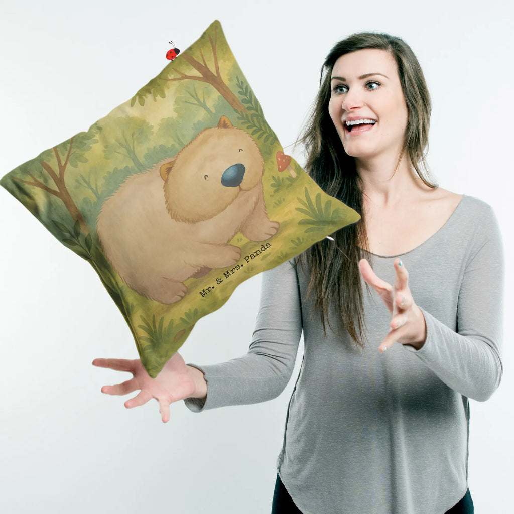 Cushion Wombat Design Sofakissen, Kissenhülle 40x40, Dekokissen 40x40, Kissen 40x40, Kissenbezüge, Dekokissen Sofa, Kissenbezug 40x40, Kopfkissen, Kissen, Couchkissen, Sofakissen 40x40, sofakissen, Zierkissen, Kopfkissen 40x40, Dekokissen, sitzkissen, Kissenhülle, Kissen 40x40 Waschbar, Motivkissen, Tiermotive, Gute Laune, lustige Sprüche, Tiere, Das Leben ist schön, Motivation, Spruch, Wombat, Australien