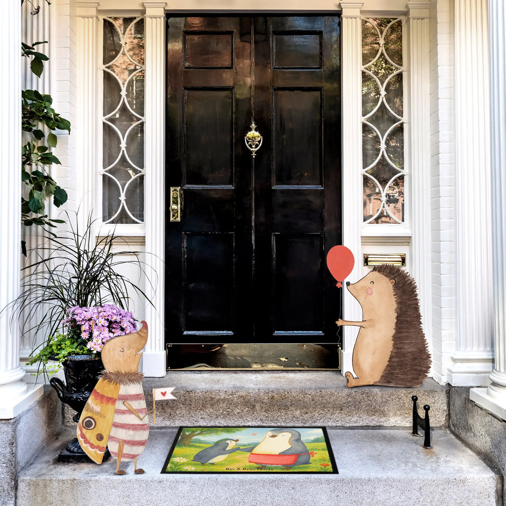 Fußmatte Pinguin mit Kind Design Türvorleger, Schmutzmatte, Fußabtreter, Matte, Schmutzfänger, Fußabstreifer, Schmutzfangmatte, Türmatte, Motivfußmatte, Haustürmatte, Vorleger, Fussmatten, Fußmatten, Gummimatte, Fußmatte außen, Fußmatte innen, Fussmatten online, Gummi Matte, Sauberlaufmatte, Fußmatte waschbar, Fußmatte outdoor, Schmutzfangmatte waschbar, Eingangsteppich, Fußabstreifer außen, Fußabtreter außen, Schmutzfangteppich, Fußmatte außen wetterfest, Familie, Vatertag, Muttertag, Bruder, Schwester, Mama, Papa, Oma, Opa, Geschenk, Mami, Mutti, Mutter, Geburststag