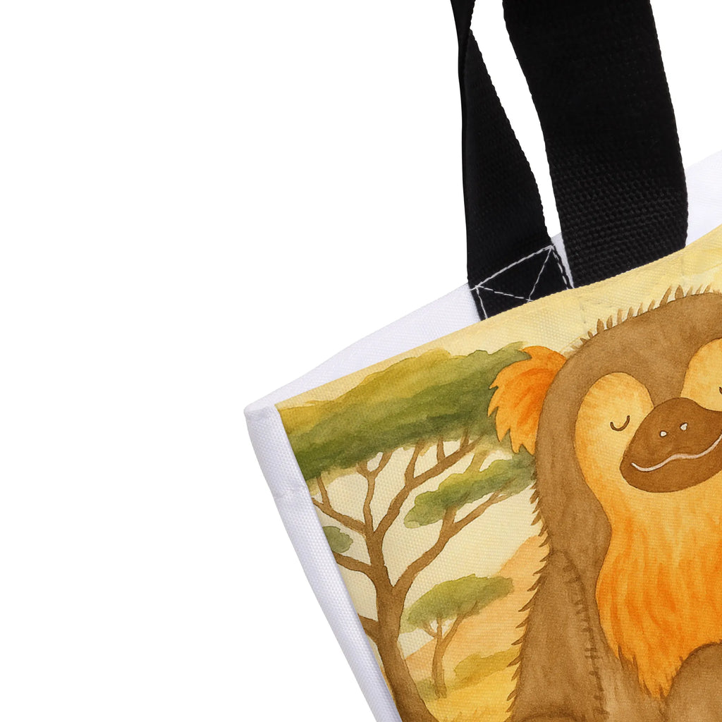 Shopper Affe Design Beutel, Einkaufstasche, Tasche, Strandtasche, Einkaufsbeutel, Shopper, Schultasche, Freizeittasche, Tragebeutel, Schulbeutel, Alltagstasche, Afrika, Wildtiere, Affe, Äffchen, Affen, Selbstliebe, Respekt, Motivation, Selbstachtung, Liebe, Selbstbewusstsein, Selfcare