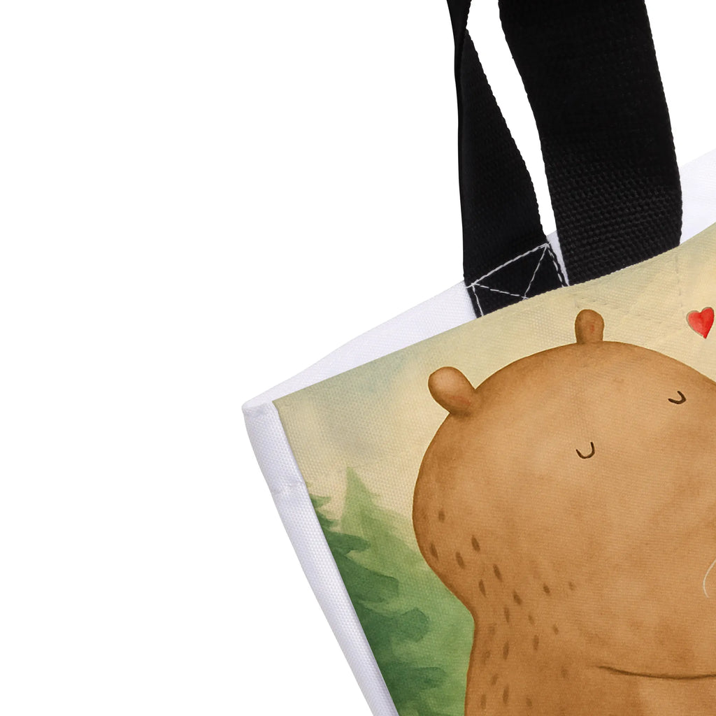 Shopper bear Coffee Design Tragebeutel, Alltagstasche, Schulbeutel, Schultasche, Strandtasche, Tasche, Shopper, Freizeittasche, Einkaufstasche, Beutel, Einkaufsbeutel, Bär, Teddy, Teddybär, Welt retten, Motivation, Welt erobern, guten Morgen, Morgenroutine, Coffee, Kaffee, Bären