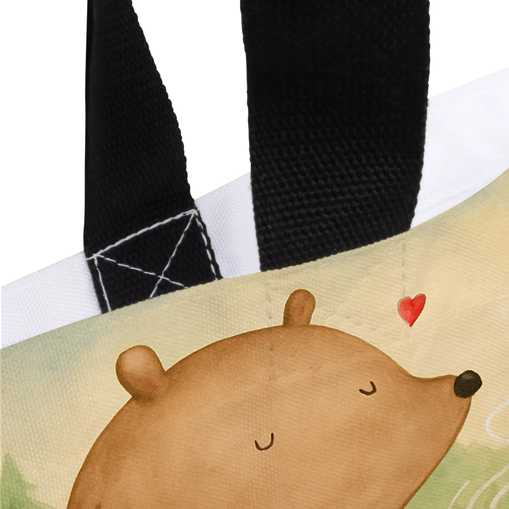 Shopper bear Coffee Design Tragebeutel, Alltagstasche, Schulbeutel, Schultasche, Strandtasche, Tasche, Shopper, Freizeittasche, Einkaufstasche, Beutel, Einkaufsbeutel, Bär, Teddy, Teddybär, Welt retten, Motivation, Welt erobern, guten Morgen, Morgenroutine, Coffee, Kaffee, Bären