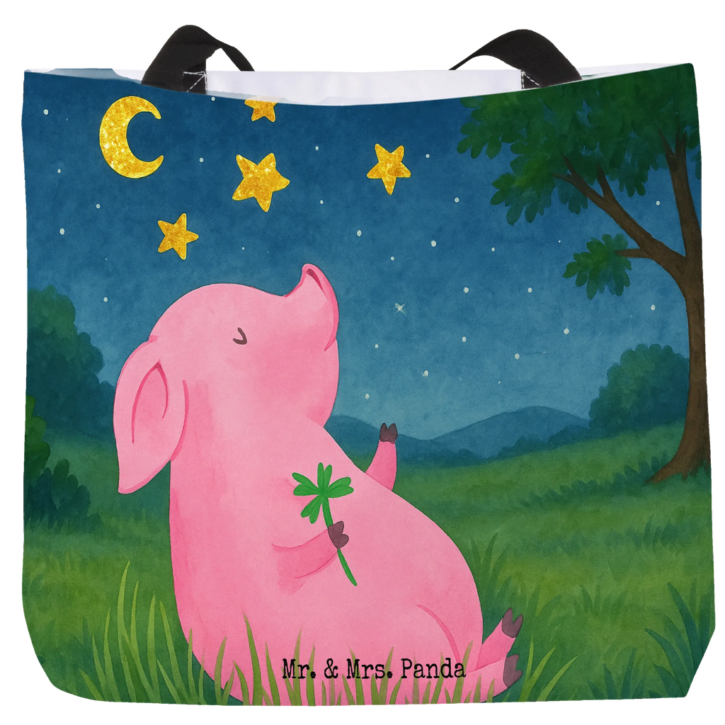 Shopper Pig Luck Design Einkaufsbeutel, Schulbeutel, Beutel, Tragebeutel, Einkaufstasche, Alltagstasche, Tasche, Shopper, Freizeittasche, Strandtasche, Schultasche, Tiermotive, Gute Laune, lustige Sprüche, Tiere, Glücksschwein. Glück, Träume, Sterne, Schwein, Motivation, Sernchen, Glücksbringer, Schweinchen, Ziele