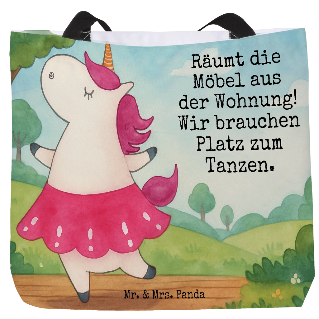 Shopper Einhorn Ballerina Design Beutel, Einkaufstasche, Tasche, Strandtasche, Einkaufsbeutel, Shopper, Schultasche, Freizeittasche, Tragebeutel, Schulbeutel, Alltagstasche, Einhorn, Einhörner, Einhorn Deko, Unicorn, Tanzen, Ballerina, Party, Wohnung, Spaß, Feiern, Geburtstag, Tänzerin, Lebenslust, Lebensfreude