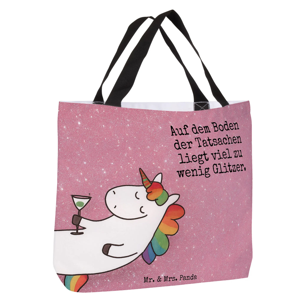 Shopper Einhorn Cocktail Design Beutel, Einkaufstasche, Tasche, Strandtasche, Einkaufsbeutel, Shopper, Schultasche, Freizeittasche, Tragebeutel, Schulbeutel, Alltagstasche, Einhorn, Einhörner, Einhorn Deko, Unicorn, Party, Spaß, Feiern, Caipirinha, Rum, Cuba Libre, Sekt, Freundin, Geburtstag, lustig, witzig, Spruch, Glitzer
