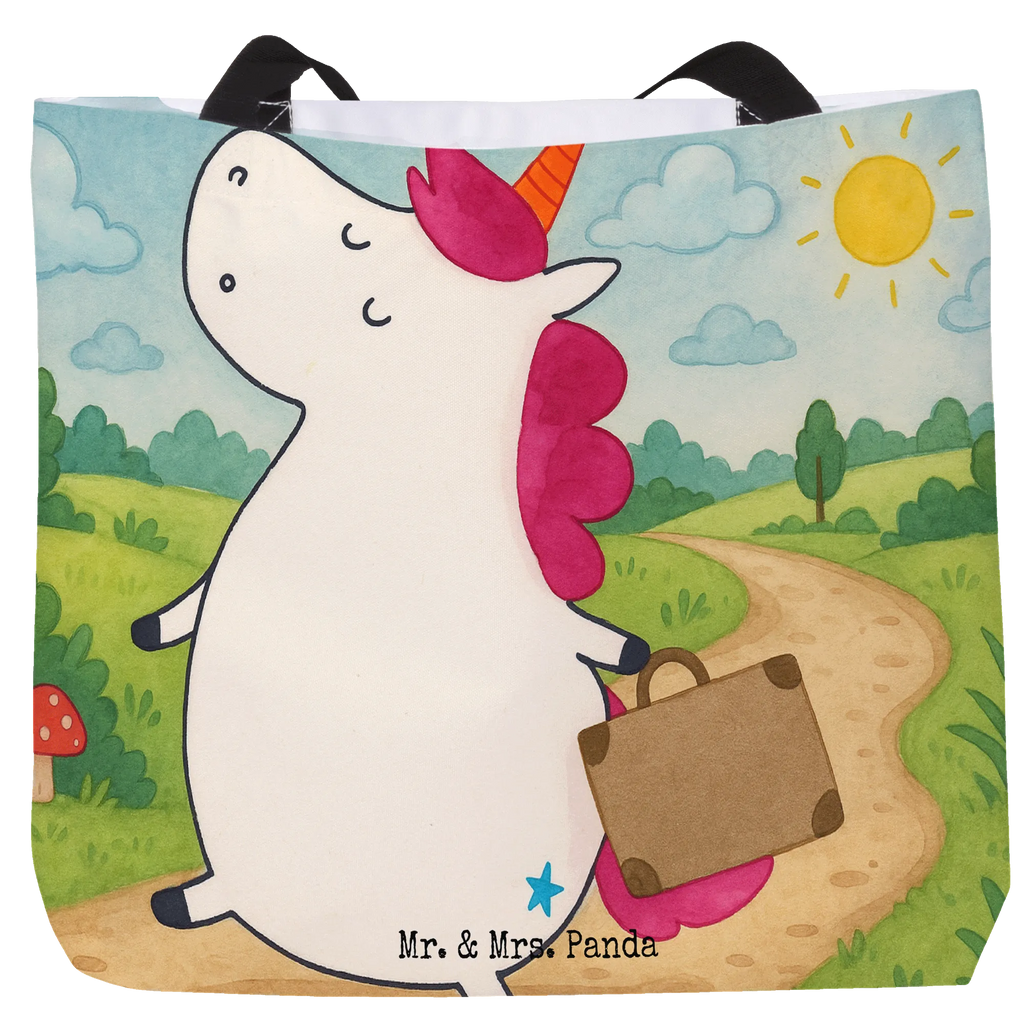 Shopper unicorn Suitcase Design Einkaufstasche, Schulbeutel, Shopper, Freizeittasche, Tasche, Beutel, Tragebeutel, Einkaufsbeutel, Strandtasche, Schultasche, Alltagstasche, Einhorn, Einhörner, Einhorn Deko, Unicorn, Abenteuer, Erwachsen, lustig, albern, witzig, unicorn, Reise, Koffer, Spaß, Gepäck, Verreisen, Kind
