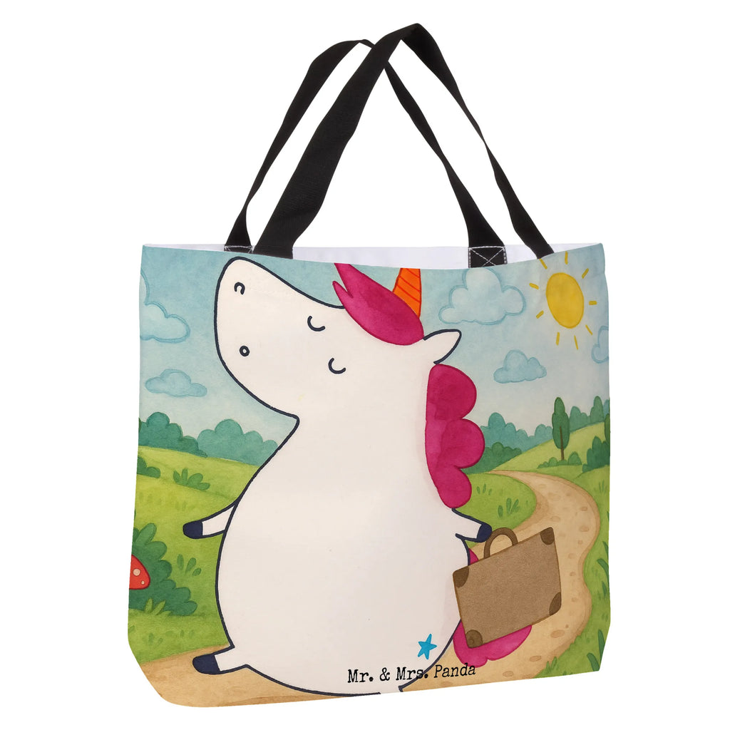 Shopper unicorn Suitcase Design Einkaufstasche, Schulbeutel, Shopper, Freizeittasche, Tasche, Beutel, Tragebeutel, Einkaufsbeutel, Strandtasche, Schultasche, Alltagstasche, Einhorn, Einhörner, Einhorn Deko, Unicorn, Abenteuer, Erwachsen, lustig, albern, witzig, unicorn, Reise, Koffer, Spaß, Gepäck, Verreisen, Kind