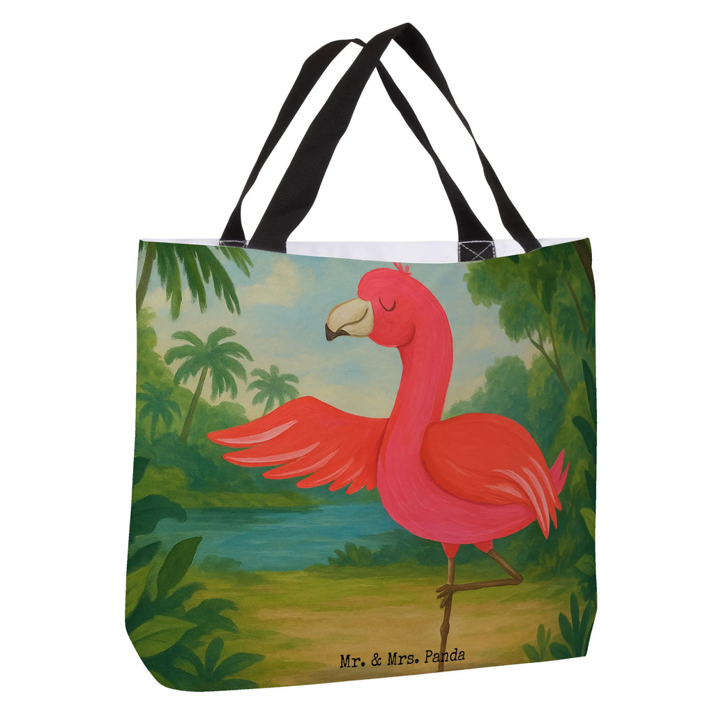 Shopper flamingo yoga Design Schultasche, Alltagstasche, Einkaufstasche, Tragebeutel, Freizeittasche, Einkaufsbeutel, Beutel, Schulbeutel, Strandtasche, Shopper, Tasche, Flamingo, Tiefenentspannung, Aufregen, Ärger, Namaste, Entspannung, Achtsamkeit, Yoga, Yoga-Übung, Vogel