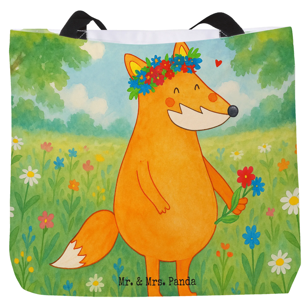 Shopper lis Kwiaty Design Beutel, Einkaufstasche, Tasche, Strandtasche, Einkaufsbeutel, Shopper, Schultasche, Freizeittasche, Tragebeutel, Schulbeutel, Alltagstasche, Fuchs, Füchse, Fox, Liebe, Freundin, Fuchsmädchen, Blumenmädchen, Freundinnen, Liebesbeweis, Blume, Blumen, Motivation, Freude, ich, mich, Selbstliebe