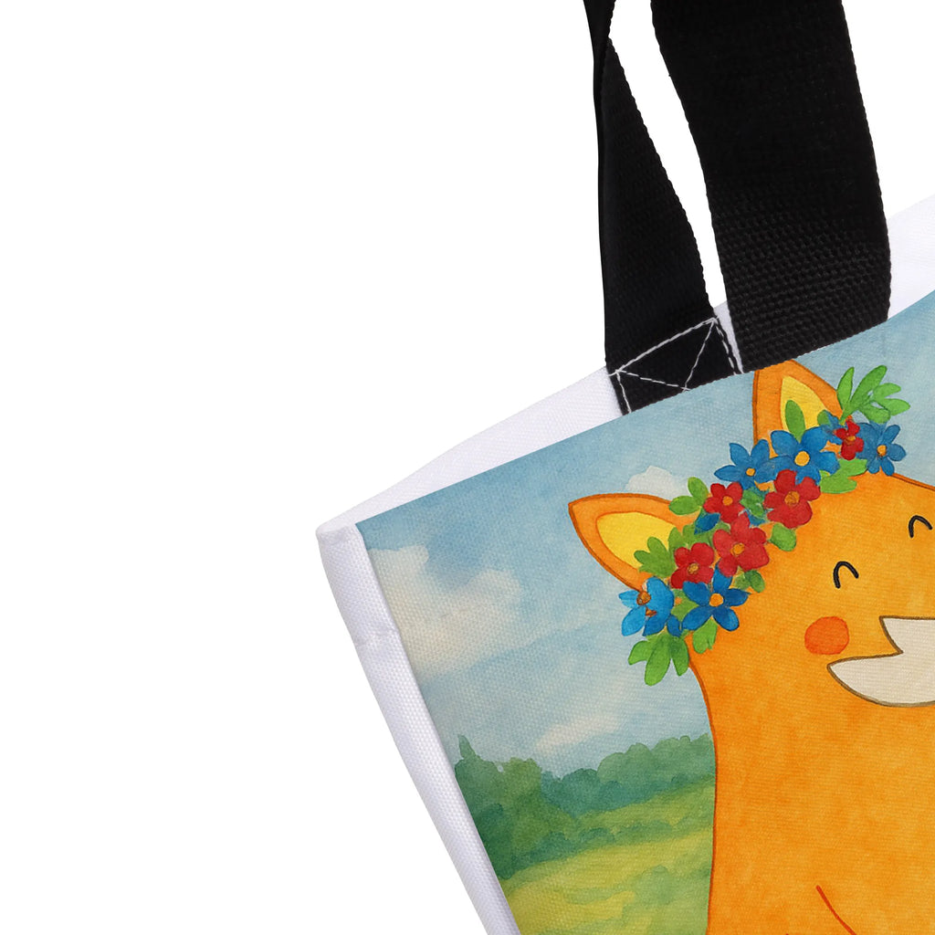 Shopper lis Kwiaty Design Beutel, Einkaufstasche, Tasche, Strandtasche, Einkaufsbeutel, Shopper, Schultasche, Freizeittasche, Tragebeutel, Schulbeutel, Alltagstasche, Fuchs, Füchse, Fox, Liebe, Freundin, Fuchsmädchen, Blumenmädchen, Freundinnen, Liebesbeweis, Blume, Blumen, Motivation, Freude, ich, mich, Selbstliebe