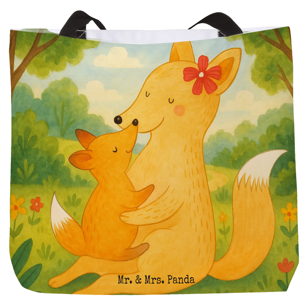 Shopper Fuchs Mama Design Beutel, Einkaufstasche, Tasche, Strandtasche, Einkaufsbeutel, Shopper, Schultasche, Freizeittasche, Tragebeutel, Schulbeutel, Alltagstasche, Familie, Vatertag, Muttertag, Bruder, Schwester, Mama, Papa, Oma, Opa, Mutter, Tochter, Lieblingstochter, Beste Tochter, Geschenk