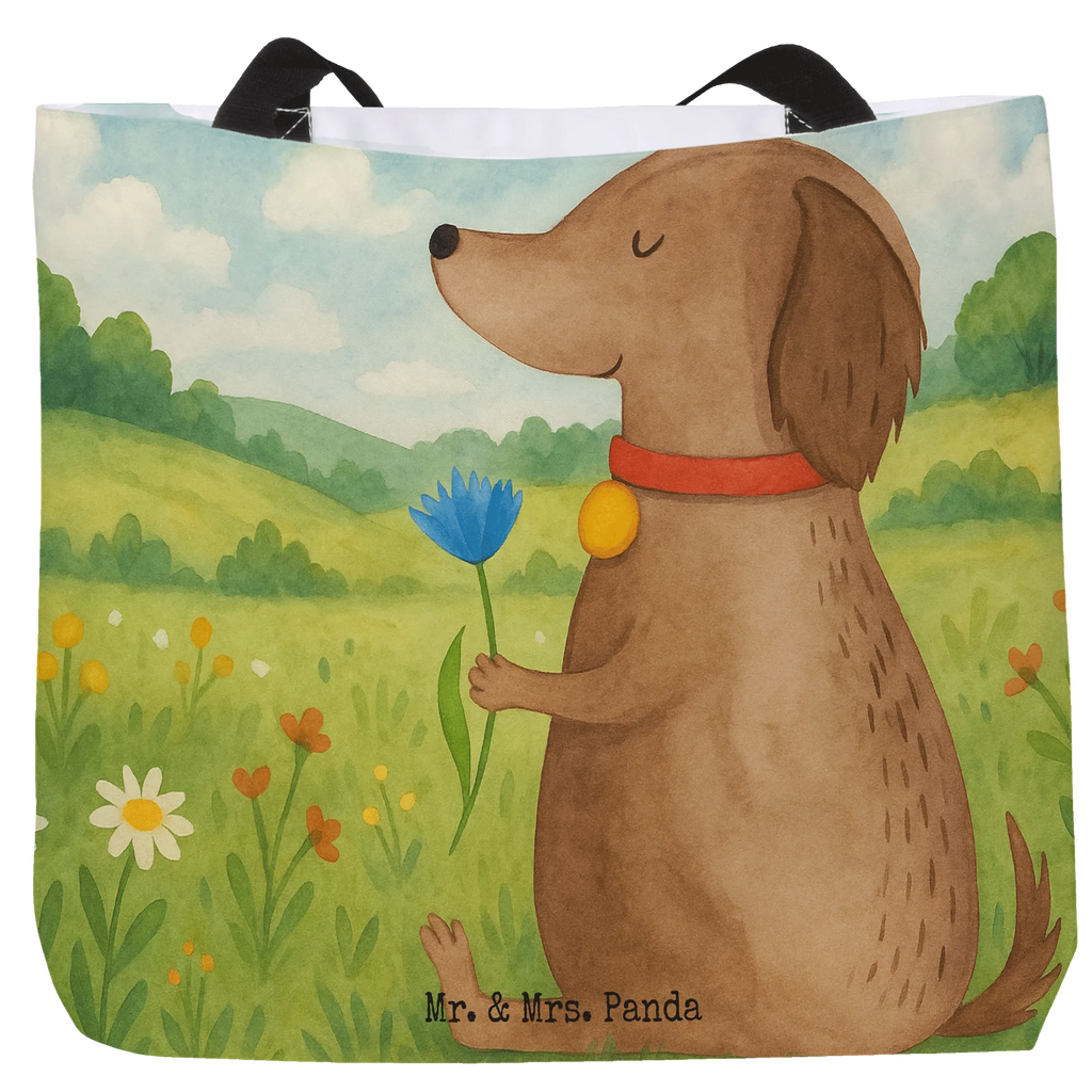 Shopper Hund Blume Design Beutel, Einkaufstasche, Tasche, Strandtasche, Einkaufsbeutel, Shopper, Schultasche, Freizeittasche, Tragebeutel, Schulbeutel, Alltagstasche, Hund, Hundemotiv, Haustier, Hunderasse, Tierliebhaber, Hundebesitzer, Sprüche, Hunde, Frauchen, Hundeliebe