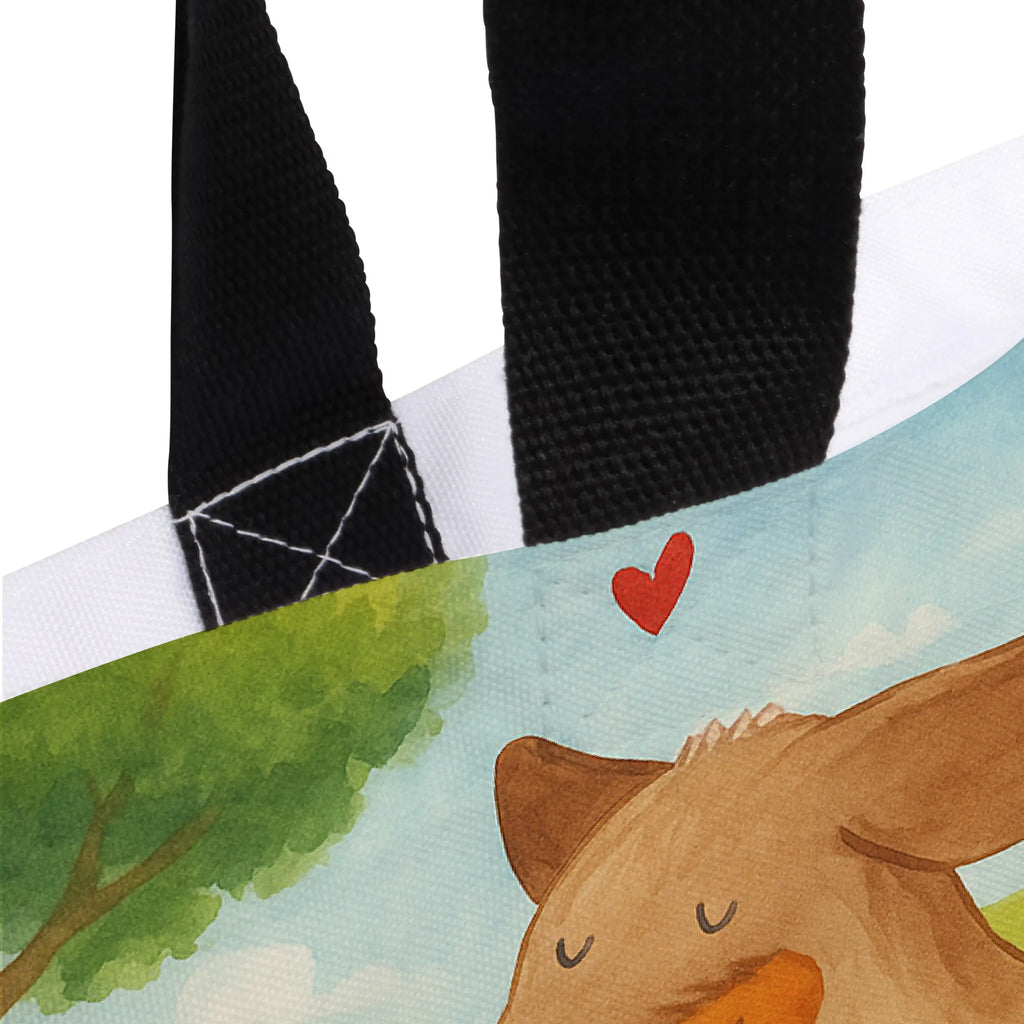 Shopper Hund Dackel Design Alltagstasche, Beutel, Tasche, Shopper, Freizeittasche, Strandtasche, Einkaufstasche, Einkaufsbeutel, Schulbeutel, Tragebeutel, Schultasche, Hund, Hundemotiv, Haustier, Hunderasse, Tierliebhaber, Hundebesitzer, Sprüche, Hunde, happy dog, Dachshund, Dackel