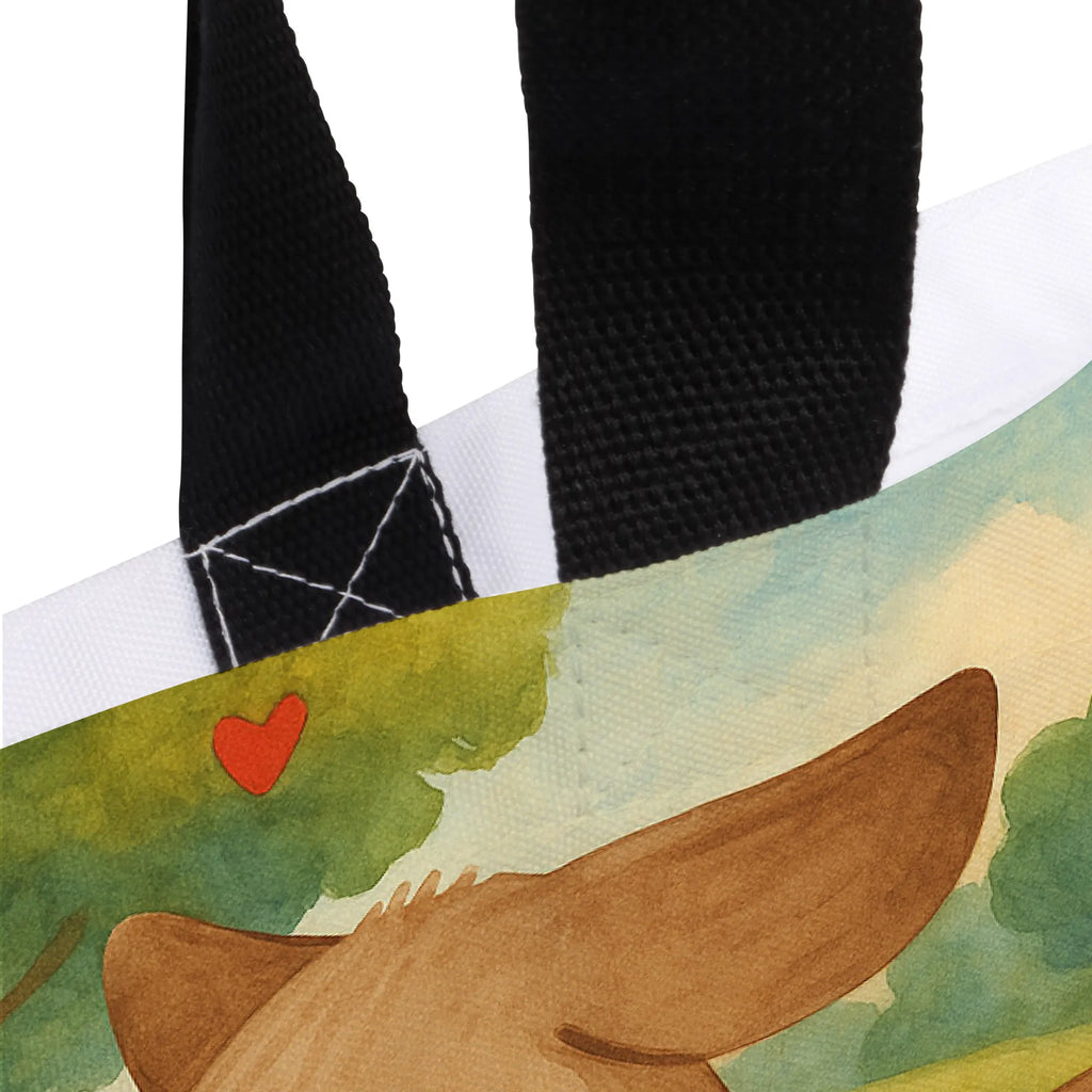 Shopper Hund Dackel Design Alltagstasche, Beutel, Tasche, Shopper, Freizeittasche, Strandtasche, Einkaufstasche, Einkaufsbeutel, Schulbeutel, Tragebeutel, Schultasche, Hund, Hundemotiv, Haustier, Hunderasse, Tierliebhaber, Hundebesitzer, Sprüche, Hunde, happy dog, Dachshund, Dackel