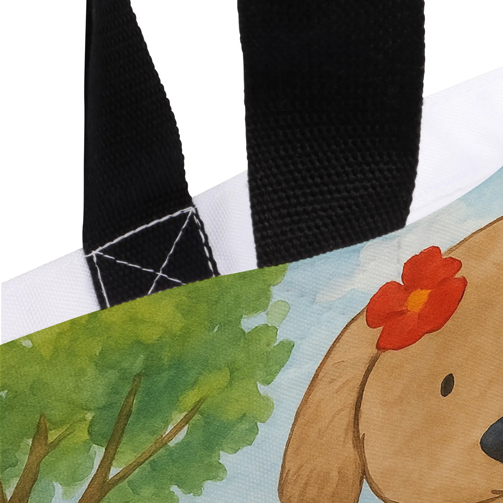 Shopper Hund Dame Design Beutel, Einkaufstasche, Tasche, Strandtasche, Einkaufsbeutel, Shopper, Schultasche, Freizeittasche, Tragebeutel, Schulbeutel, Alltagstasche, Hund, Hundemotiv, Haustier, Hunderasse, Tierliebhaber, Hundebesitzer, Sprüche, Hunde, Hundeliebe, Hundeglück, Liebe, Frauchen