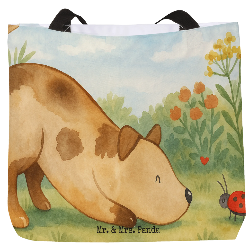 Shopper Dog ladybug Design Beutel, Einkaufstasche, Tasche, Strandtasche, Einkaufsbeutel, Shopper, Schultasche, Freizeittasche, Tragebeutel, Schulbeutel, Alltagstasche, Hund, Hundemotiv, Haustier, Hunderasse, Tierliebhaber, Hundebesitzer, Sprüche, Hunde, Hundespruch, Marienkäfer, Mischling, Mischlinghund