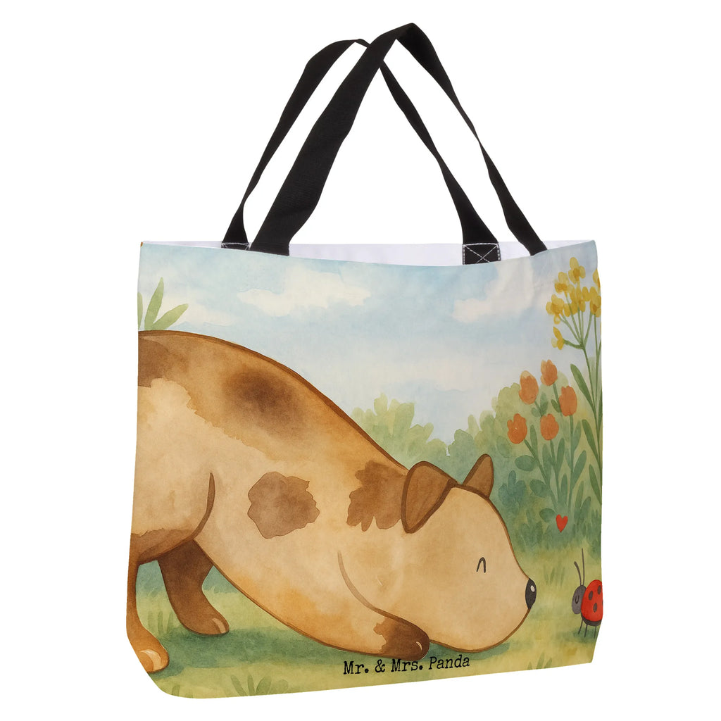Shopper Dog ladybug Design Beutel, Einkaufstasche, Tasche, Strandtasche, Einkaufsbeutel, Shopper, Schultasche, Freizeittasche, Tragebeutel, Schulbeutel, Alltagstasche, Hund, Hundemotiv, Haustier, Hunderasse, Tierliebhaber, Hundebesitzer, Sprüche, Hunde, Hundespruch, Marienkäfer, Mischling, Mischlinghund