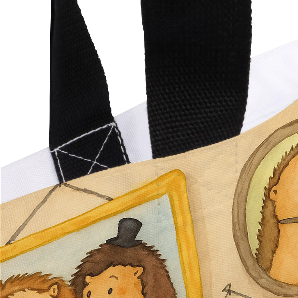 Shopper Hedgehog family Design Tasche, Einkaufstasche, Shopper, Einkaufsbeutel, Alltagstasche, Schulbeutel, Tragebeutel, Strandtasche, Schultasche, Beutel, Freizeittasche, Familie, Vatertag, Muttertag, Bruder, Schwester, Mama, Papa, Oma, Opa, Liebe, Zusammenhalt, Bilder, Igel, Glück