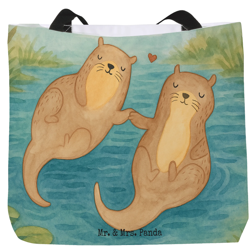 Shopper Otter Hände halten Design Einkaufsbeutel, Alltagstasche, Shopper, Schulbeutel, Beutel, Tasche, Tragebeutel, Schultasche, Strandtasche, Einkaufstasche, Freizeittasche, Otter, Fischotter, Seeotter, Otter Seeotter See Otter