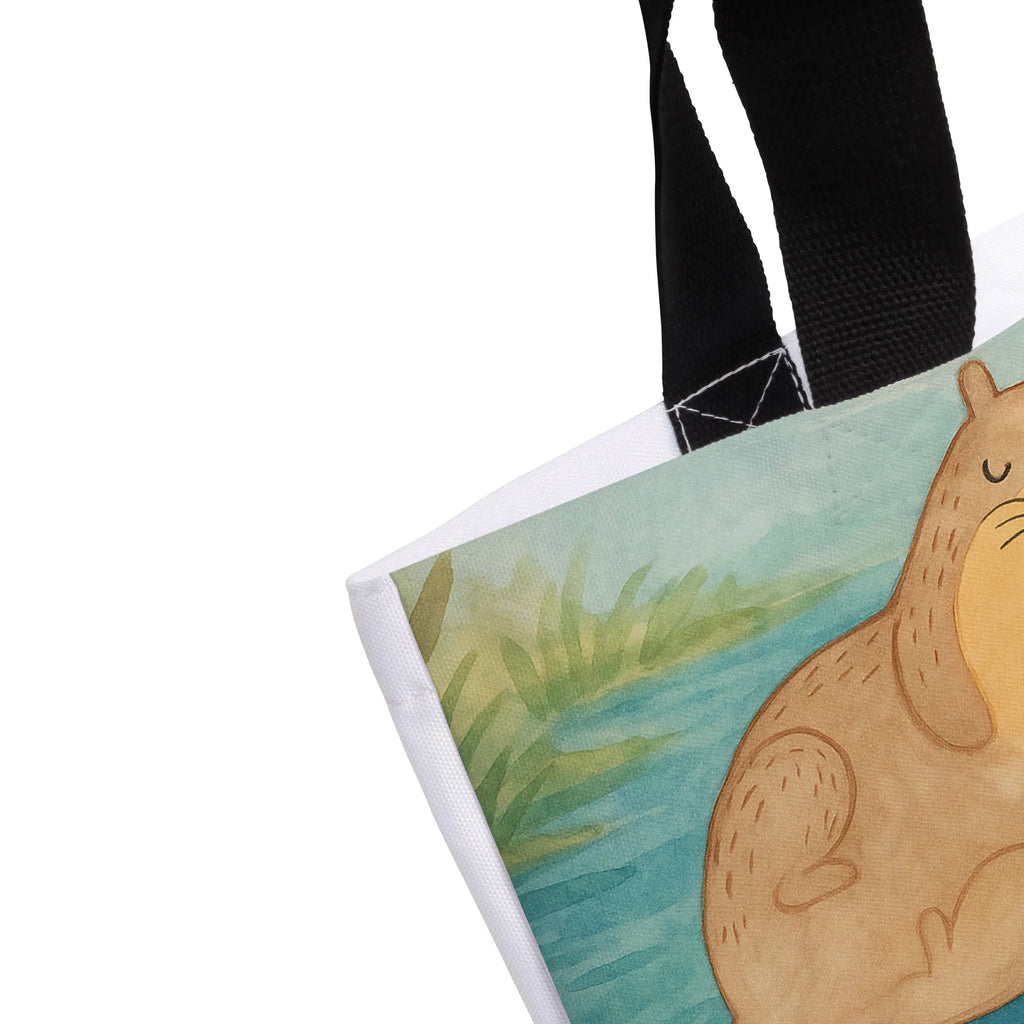 Shopper Otter Hände halten Design Einkaufsbeutel, Alltagstasche, Shopper, Schulbeutel, Beutel, Tasche, Tragebeutel, Schultasche, Strandtasche, Einkaufstasche, Freizeittasche, Otter, Fischotter, Seeotter, Otter Seeotter See Otter